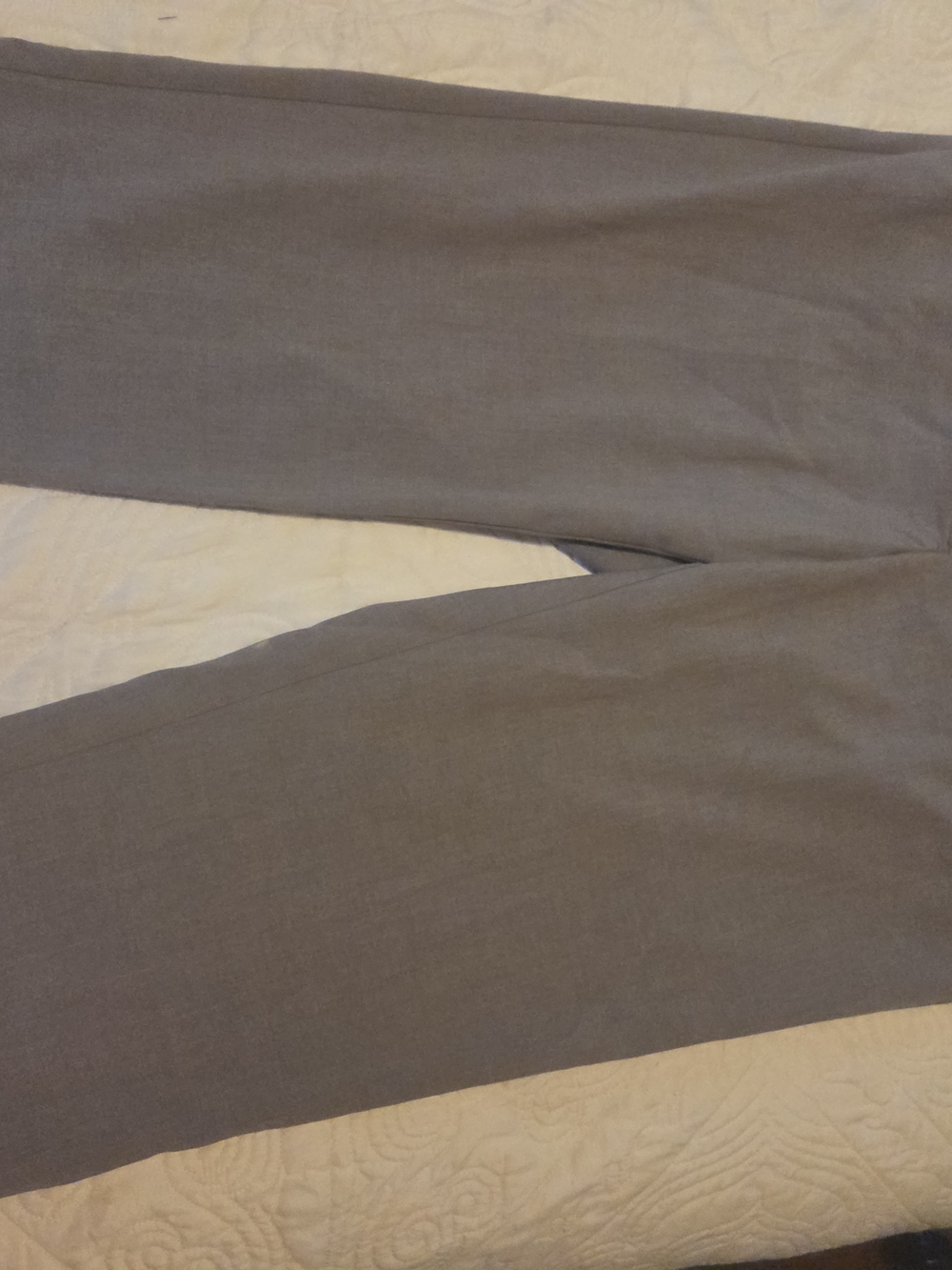 Briggs New York Light Gray Cropped Dress Pants